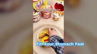 Fadennudeln, Nudeln mit Ei und Wurst, Plus-Typ