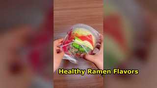 Gesund mit frittierten Ramen-Geschmacksrichtungen