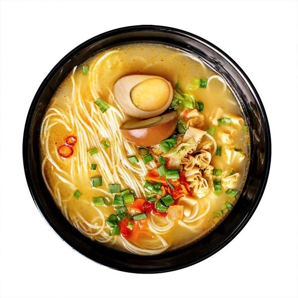 166g nicht gebratene Ramen Instant Noodles reich an Zutaten mit Gemüse oder Eiern für ein neues Erlebnis