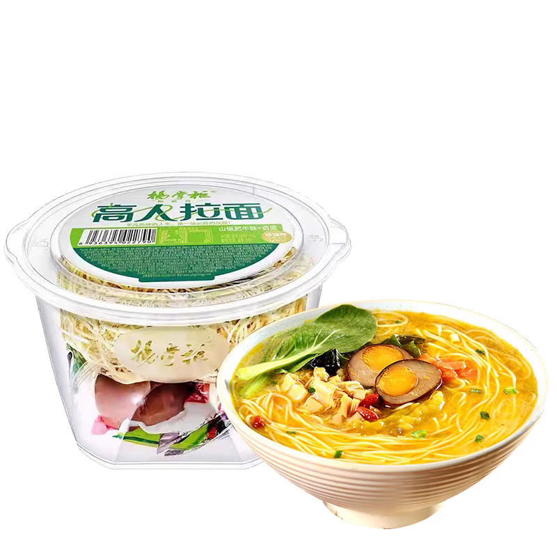 Nicht gebratene Suppe Sofortnudeln Würzige Rindfleisch Geschmack Ramen Sofortnudeln China Glasnudeln