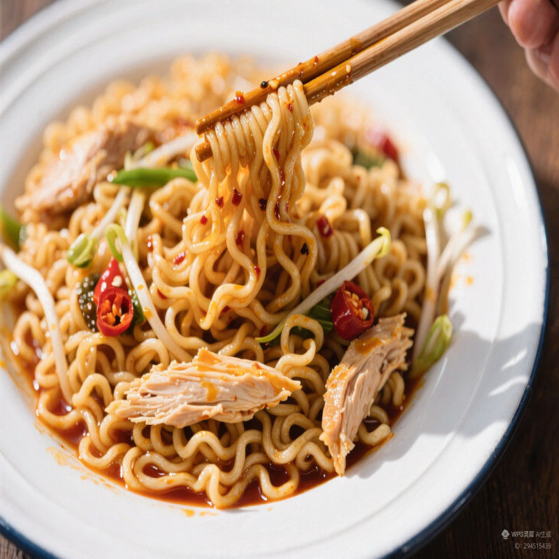 Rühren Instant Chinese Noodles Würzige Qualität Würzige Beschreibung Chinese Instant Noodles Zutaten Gewürzsauce
